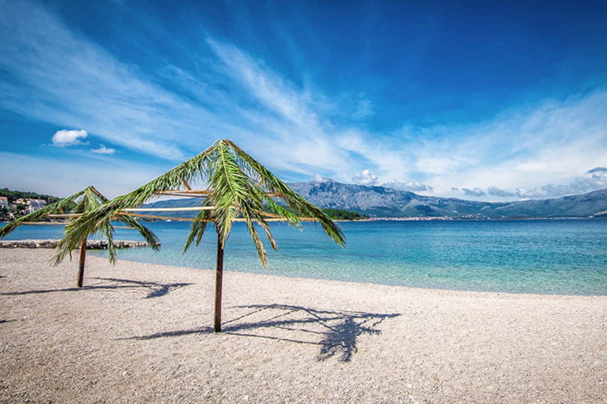 Spiaggia dell'isola di Korcula