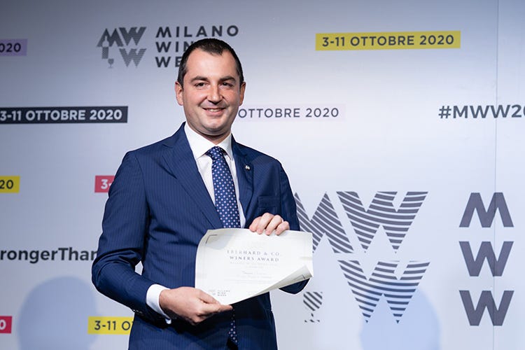Tommaso Cortonesi - Milano Wine Week, Cortonesi vince l'award di Eberhard & Co