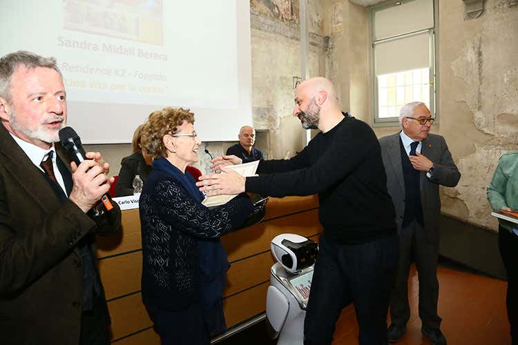  Alberto Lupini, Sandra Midali Berera, Niko Romito e Baldassare Agnelli (Eccellenze bergamasche Quando l'impegno è protagonista)