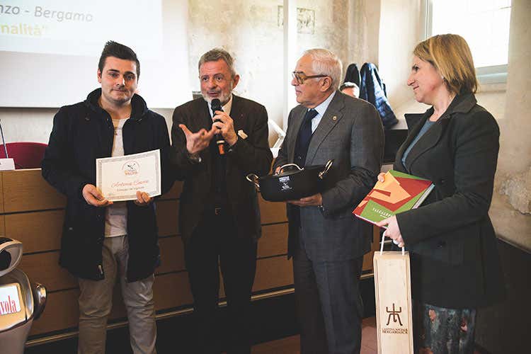 Antonio Cuoco, Alberto Lupini, Baldassare Agnelli e Roberta Garibaldi (Eccellenze bergamasche Quando l'impegno è protagonista)
