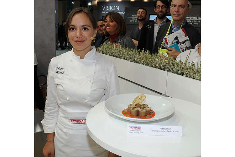 Elena Minari (Elena Minari, la miglior cucina regionale La cuoca vince il contest di Rational) Elena Minari (Elena Minari, la miglior cucina regionale La cuoca vince il contest di Rational)