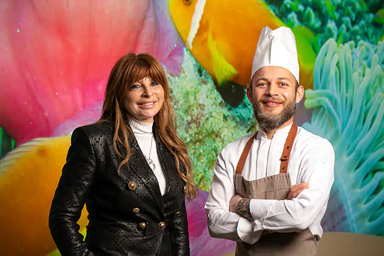 Emilia Branciani e Mirko Di Mattia Il Livello 1 dei ristoranti del futuro con pescheria annessa