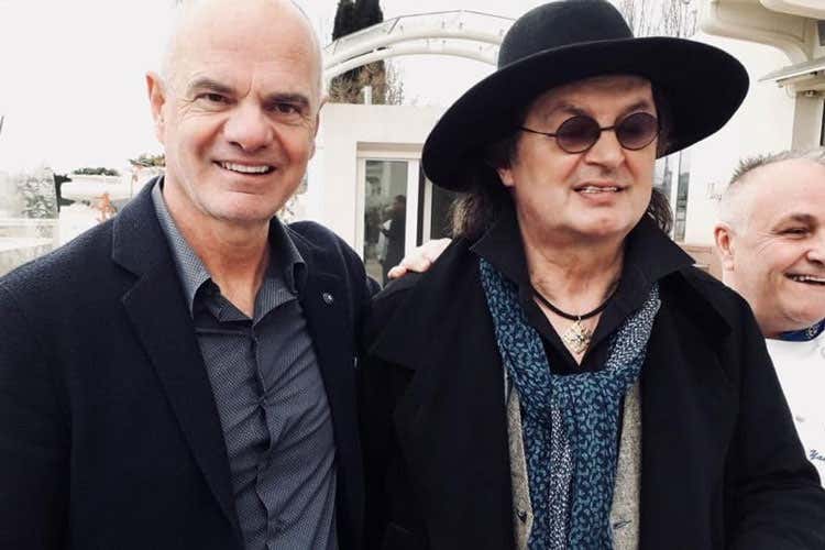 Enrico Derflingher e Marc Veyrat (Euro-Toques Francia Educazione alimentare per i piccoli)