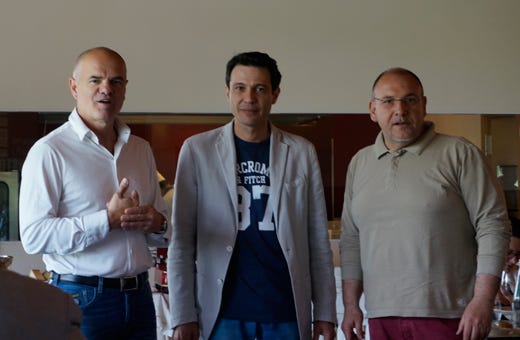 Enrico Derflingher, Claudio Ceriotti e Maurizio Urso