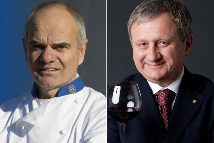 Enrico Derflingher e Giuseppe Vaccarini (Euro-Toques e Aspi insieme Una serata per brindare al Natale) Enrico Derflingher e Giuseppe Vaccarini (Euro-Toques e Aspi insieme Una serata per brindare al Natale)