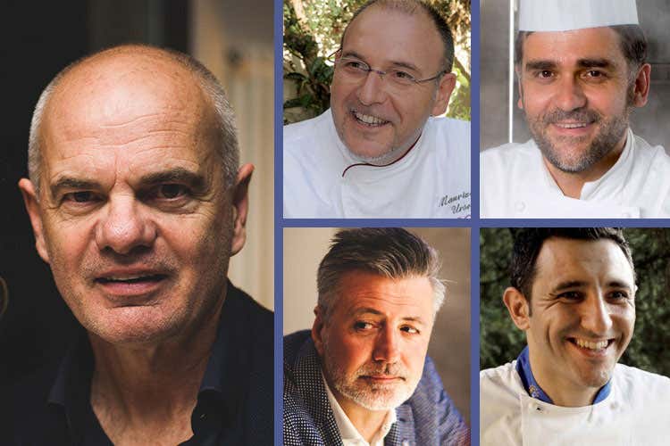 Enrico Derflingher, Maurizio Urso, Filippo Sinisgalli, Gianni Tarabini e Fabio Silva (Euro-Toques, Derflingher presidente Riconferma al vertice, cambia il direttivo)