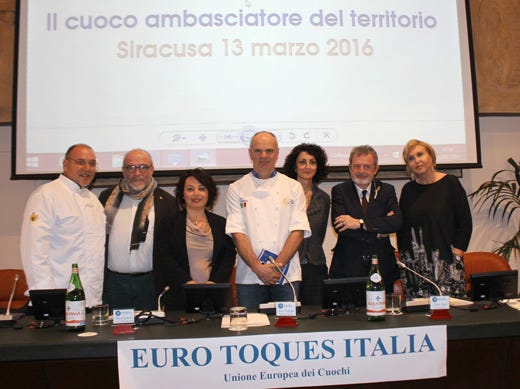 Alta ristorazione italiana a Siracusa 
Successo per la Guida Euro-Toques