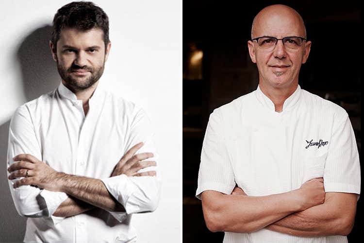 Enrico Bartolini e Franco Pepe (Euro-Toques, soci a quota 300 In squadra anche Pepe e Bartolini)