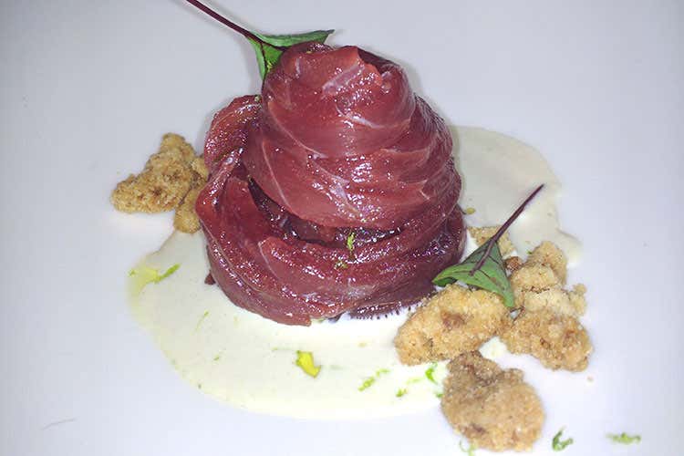 (Euro-Toques al Tre Olivi di Paestum Derflingher ospite da Matteo Sangiovanni)