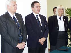 Da sinistra: Terenzio Medri, Gabriele Ricci Alunni e Margherita Pierini