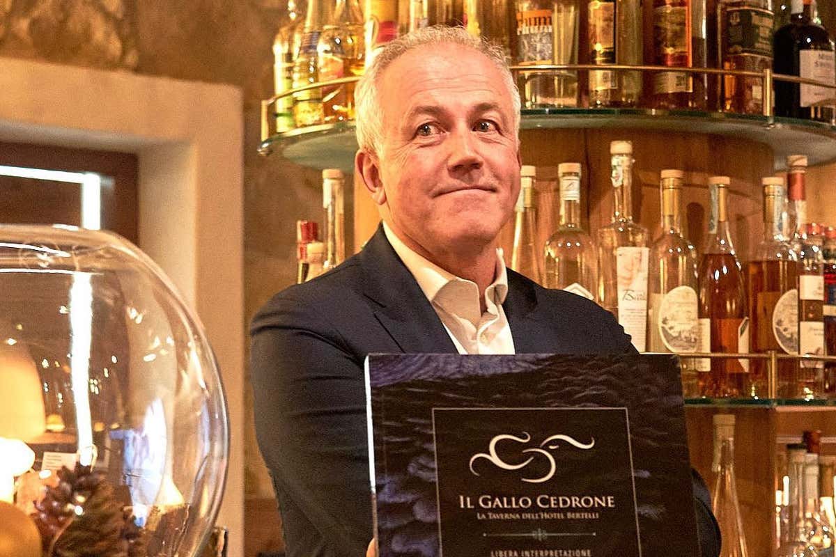 Marco Masè, titolare dell'Hotel Bertelli che ospita anche il ristorante stellato "Il Gallo Cedrone"