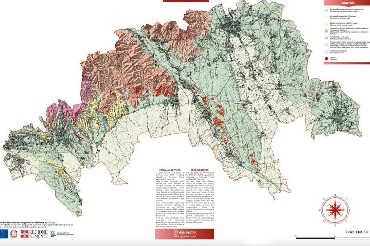 Nebbioli dell'Alto Piemonte, la nuova mappa racconta i suoli delle dieci Denominazioni Nebbioli dell'Alto Piemonte, la nuova mappa racconta i suoli delle dieci Denominazioni