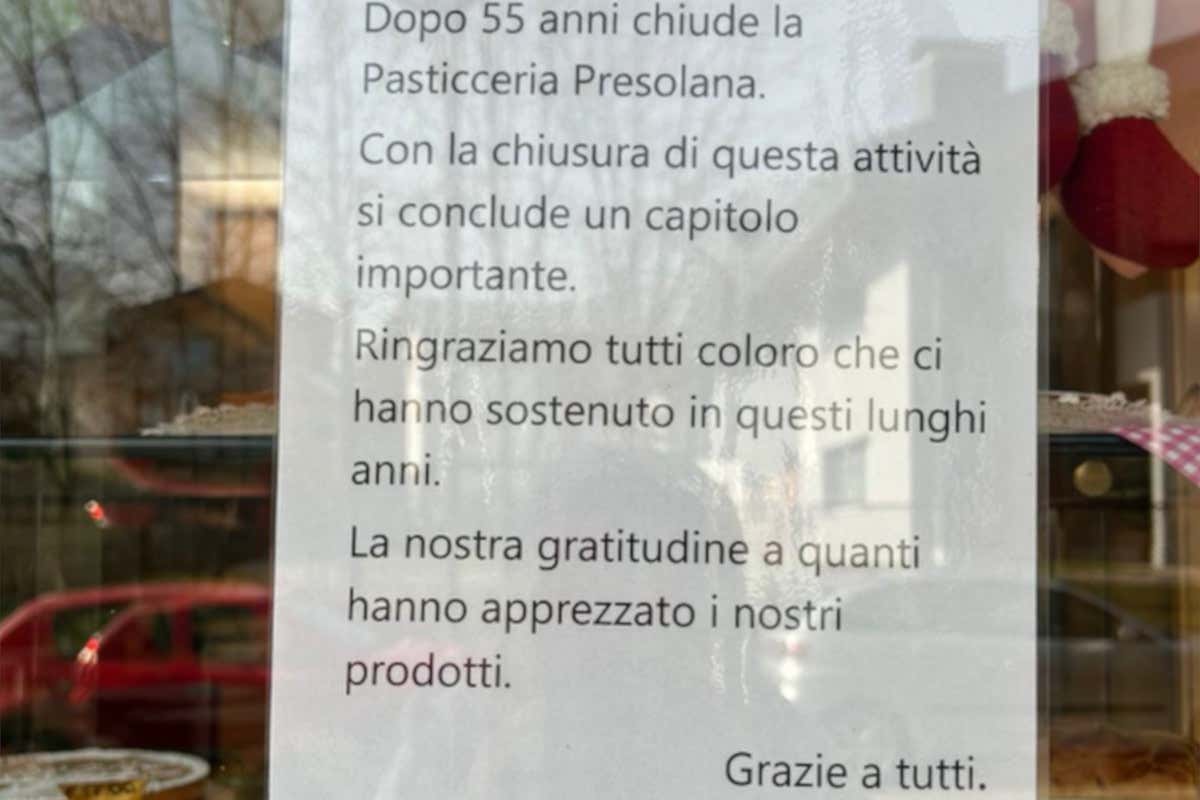Chiude la Pasticceria Presolana, addio a un simbolo della Bergamasca