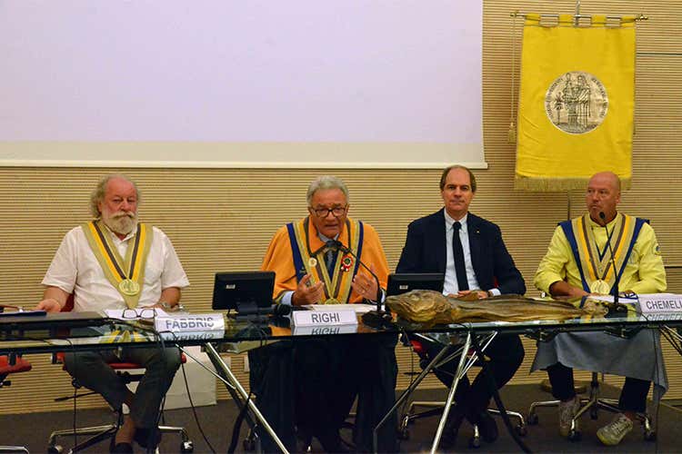 Fausto Fabbris, Luciano Righi, Ernesto Boschiero e Antonio Chemello (cuoco) Fausto Fabbris, Luciano Righi, Ernesto Boschiero e Antonio Chemello (cuoco)