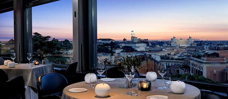 La vista da La Terrazza dell'Eden di Roma - Fabio Ciervo, chef ottimista pensa ai piatti per l'estate dell'Eden