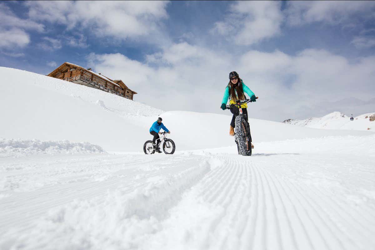 Fat Bike. Foto: Roby Trab&nbsp; Festa della donna sulla neve? Ecco come festeggiare a Bormio
