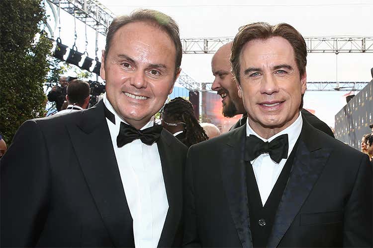 Matteo Lunelli e John Travolta Matteo Lunelli e John Travolta