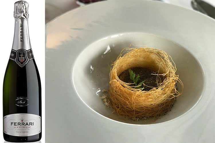 (Le bollicine Ferrari Maximum esaltano i piatti natalizi di Alfio Ghezzi) (Le bollicine Ferrari Maximum esaltano i piatti natalizi di Alfio Ghezzi)