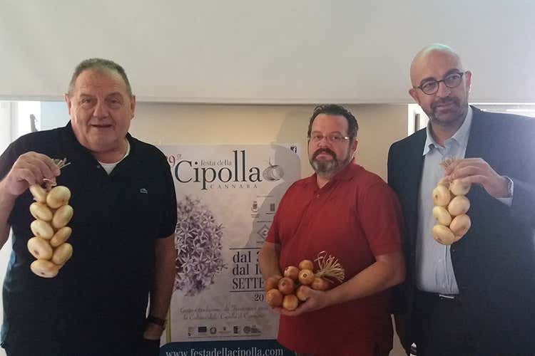 Gianfranco Vissani, Fabrizio Gareggia e Roberto Damaschi (Festa della Cipolla di Cannara Il tocco di Vissani alla 39&ordf; edizione)