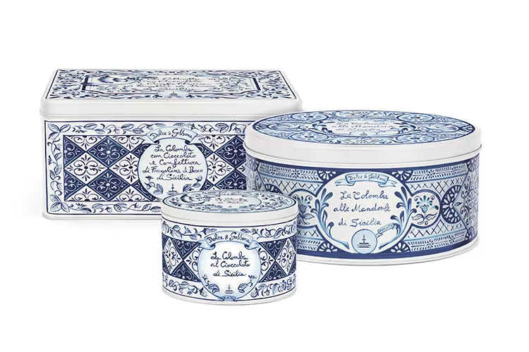 Le colombe della collezione&nbsp; Fiasconaro con Dolce
