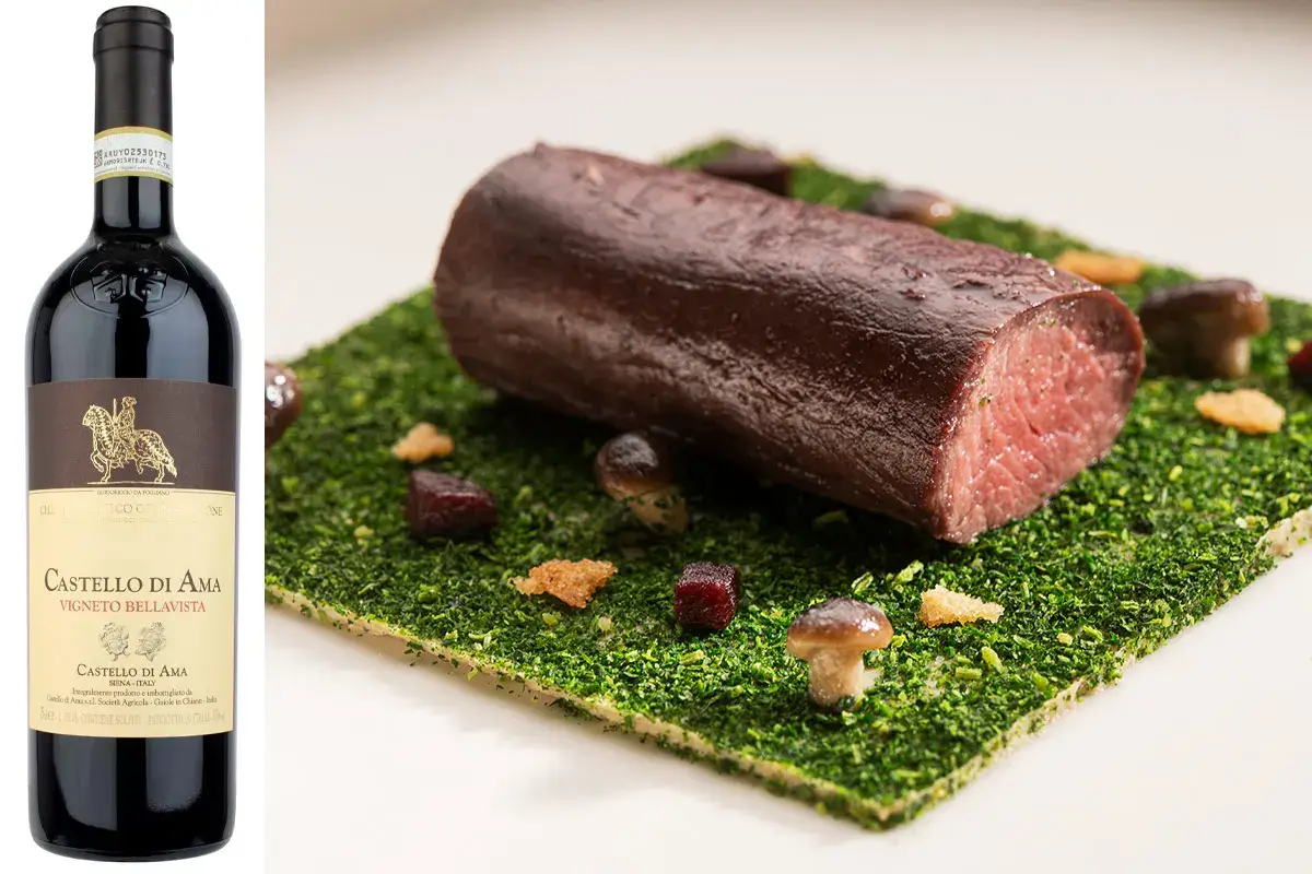 &ldquo;Filetto di cervo affumicato, crema di porcini, chiodini, prugne e vin brul&eacute;&rdquo; di Luca Marchini (foto: Rolando Paolo Guerzoni) &pound;$L&rsquo;Italia del vino:$&pound; tre Chianti da non perdere