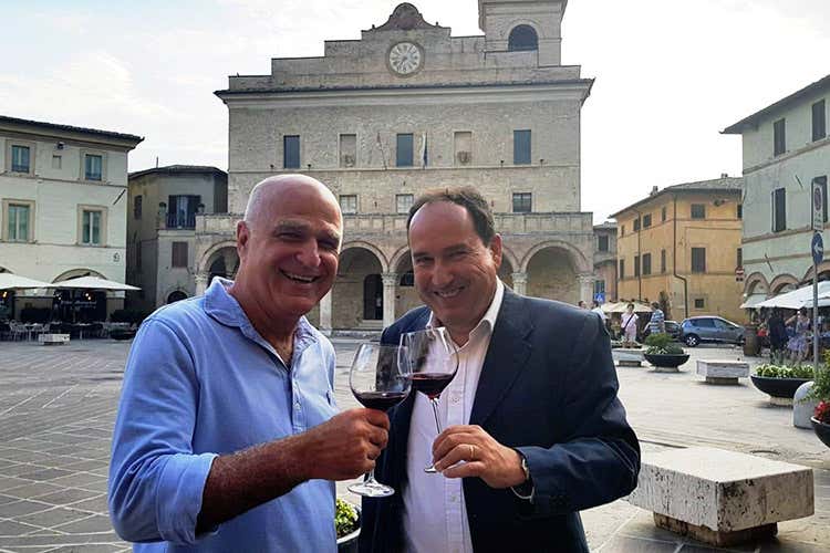 Peter Robert Heilbron e Filippo Antonelli (Filippo Antonelli nuovo presidente del Consorzio Montefalco Sagrantino)