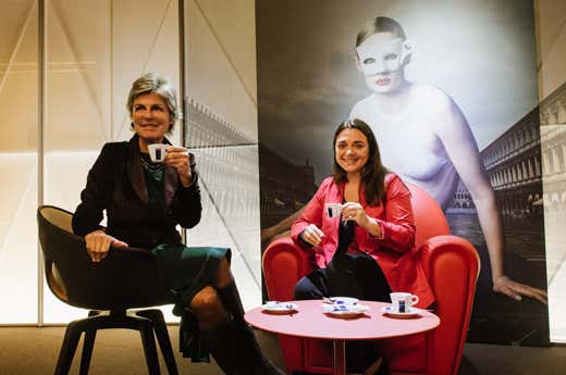 da sinistra: Francesca Lavazza ed Evelina Christillin (credito foto: Andrea Guermani)