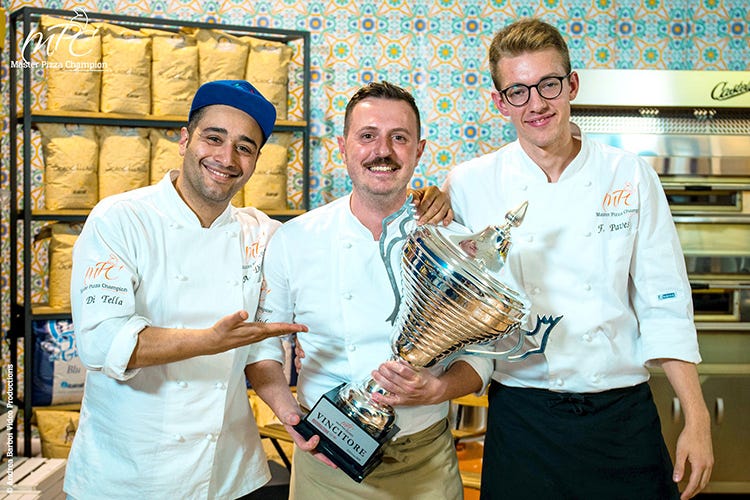 Antonio di Tella, Francesco Marasciulo e Federico Pavesi (Francesco Marasciulo è il 5° Master Pizza Champion)
