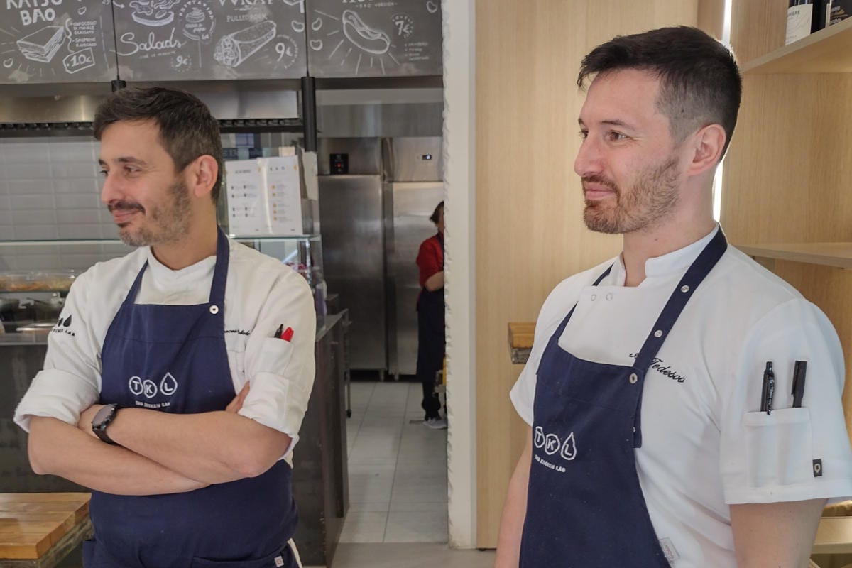 Francesco Natale e Antonio Tedesco, i proprietari di The Kitchen Lab 
