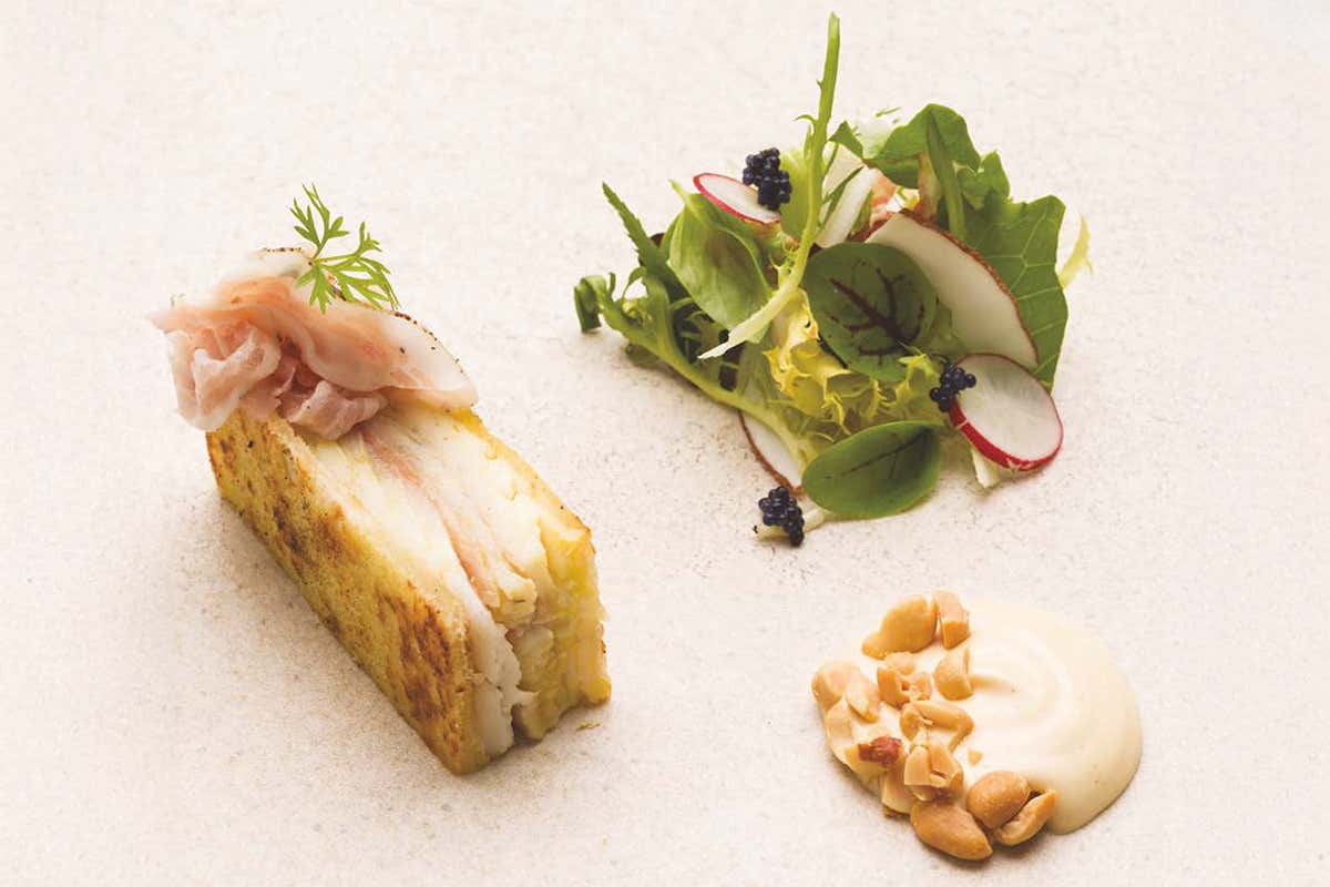 Secondo di pesce creativo: French toast di rombo con insalatina croccante