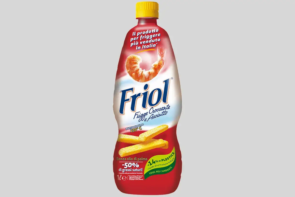 Fritture croccanti e asciutte con l'olio Friol