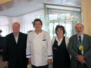 da sinistra Paolo Fuzier, Roberto e Silvana Benussi ed Ernesto Tucci