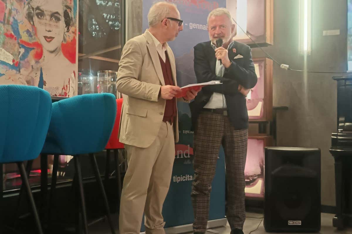 Il direttore di Italia a Tavola Alberto Lupini (a destra) con il giornalista Marco Ardemagni