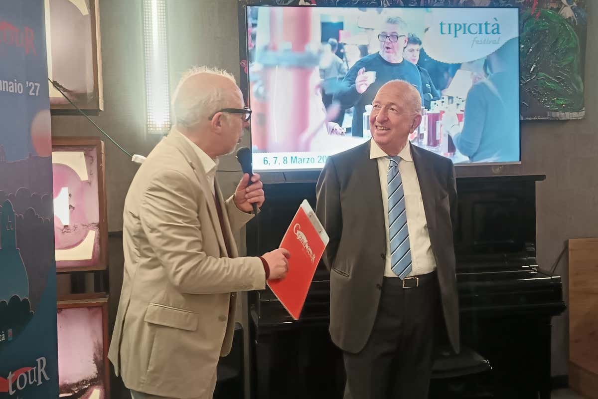 Il direttore di Tpicità Angelo Serri (a destra) con il giornalista Marco Ardemagni