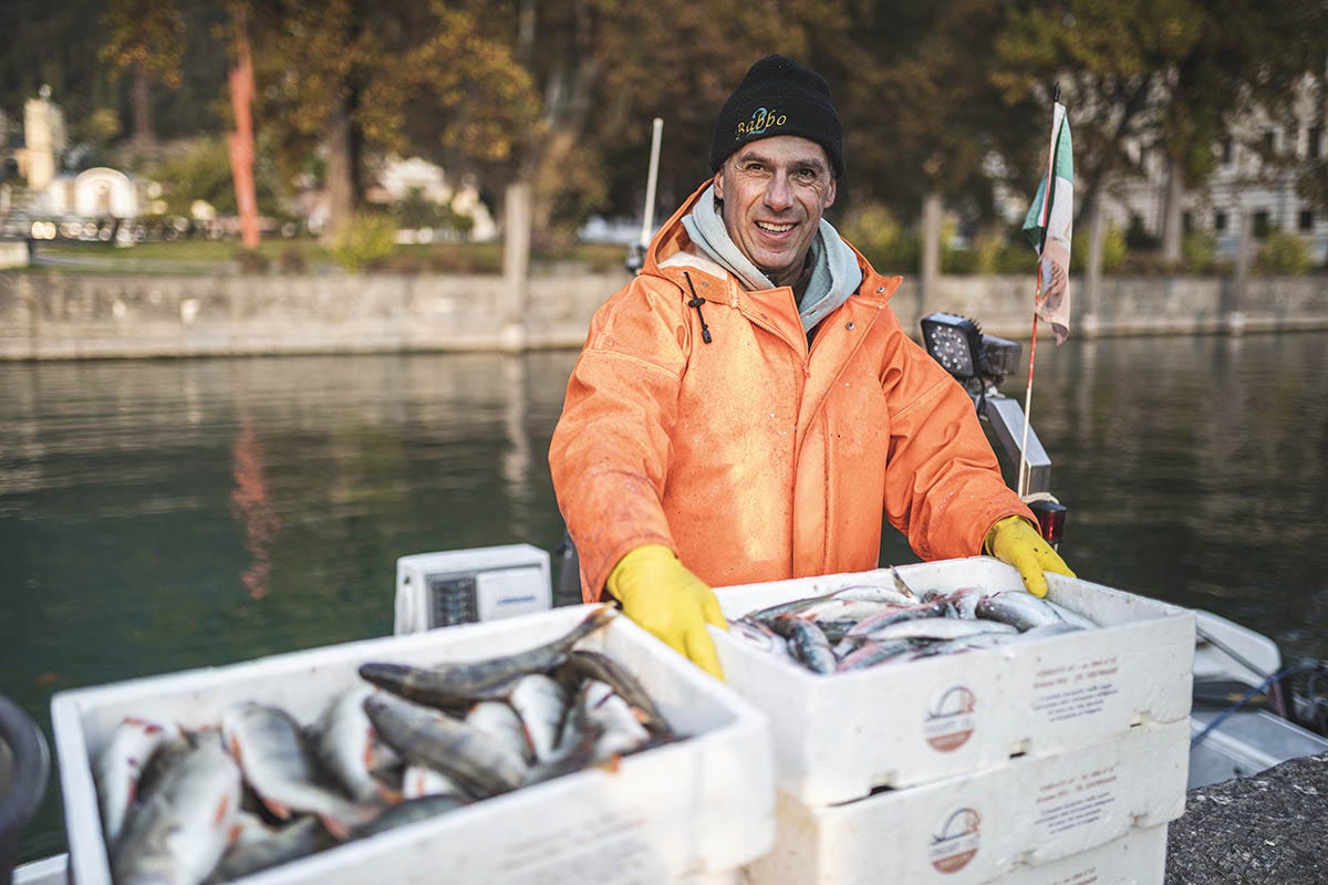 Protagonista assoluto il pesce di lago. Garda Trentino, Foto: Watchsome pesca Bigoli, tinche, salsicce, tortelli, polenta: quanti piatti sul lago di Garda