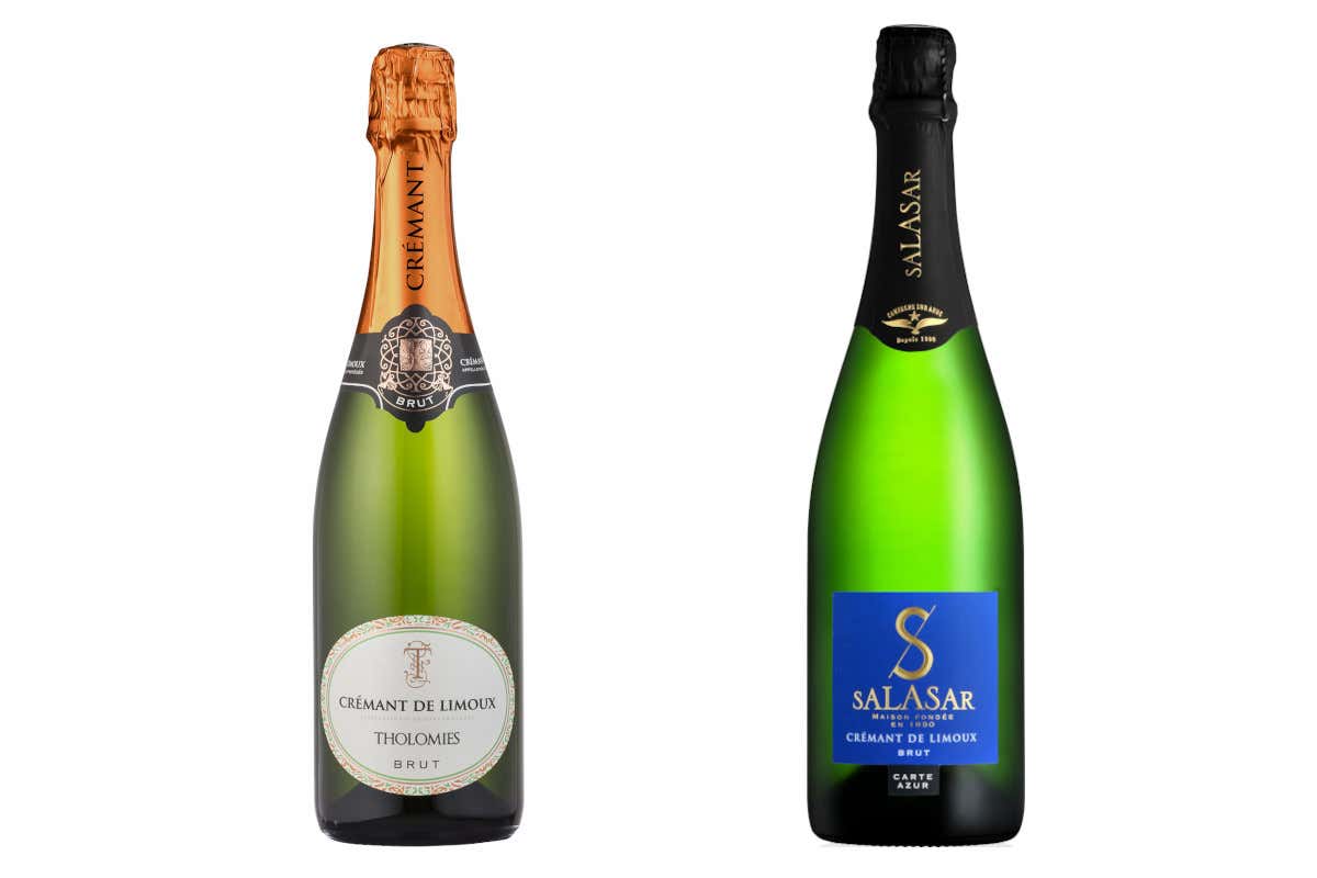 Da sinistra: il Tholomies - AOP Crémant de Limoux e il Salasar Carte Azur - AOP Crémant de Limouxe