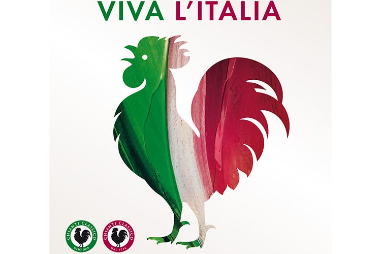 Il nuovo marchio - Chianti Classico vicino ai ristoranti Il Gallo Nero diventa tricolore