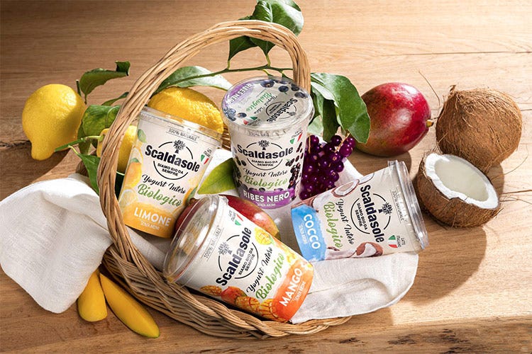 Le 4 proposte di Yogurt Bio Interi di Scaldasole - Yogurt interi bio di Scaldasole Tutto il gusto genuino della frutta