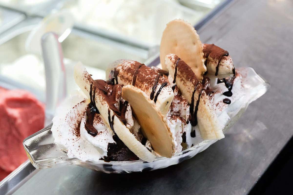 Gelateria Ghignoni, banana spli