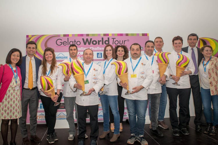 Gelato World Tour Carpigiani, 8 i finalisti A Sigep 2017 la sfida conclusiva