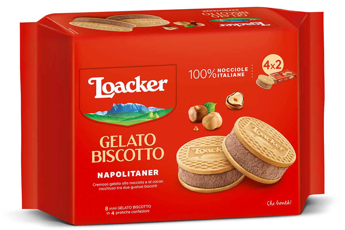 Il Gelato Biscotto Napolitaner Gelati Loacker: biscotti più Sammontana
