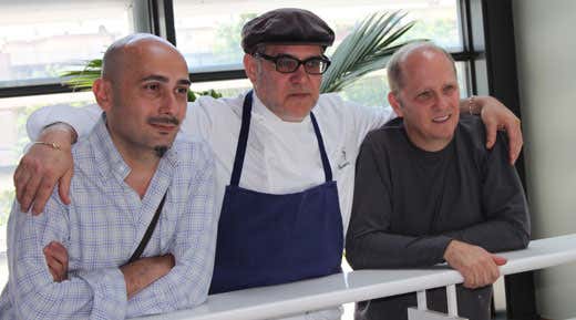 Da sinistra: Antony Genovese, Salvatore Tassa e Heinz Beck Da sinistra: Antony Genovese, Salvatore Tassa e Heinz Beck