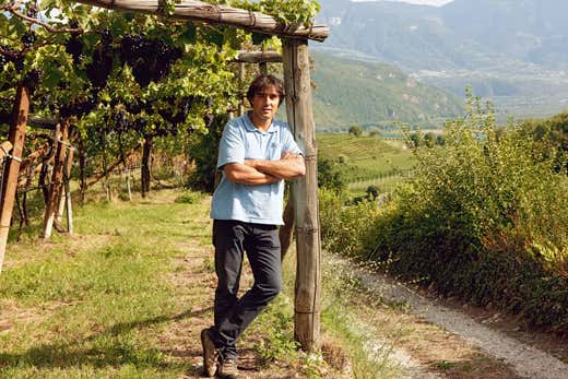 l'enologo Gerhard Sanin (foto Maurice Haas)