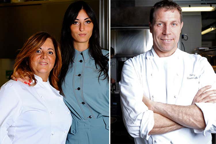 Giuliana Germiniasi e Francesca Tassi, Terry Giacomello (Germiniasi e Giacomello a 4 mani Il mix bravura e modestia in tavola) Giuliana Germiniasi e Francesca Tassi, Terry Giacomello (Germiniasi e Giacomello a 4 mani Il mix bravura e modestia in tavola)