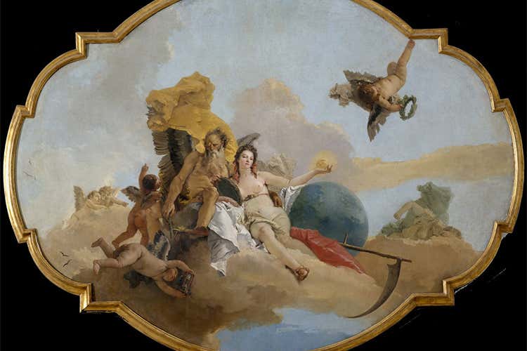 Giambattista Tiepolo, La Verità svelata dal Tempo, 1744 circa Giambattista Tiepolo, La Verità svelata dal Tempo, 1744 circa