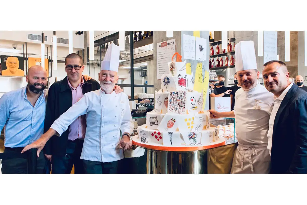 Da sinistra: Gianmaria Brusini, Federico Isenburg, Vincenzo Santoro, Domenico Di Clemente, Luca Tartaglia Pasticceria Martesana punta a crescere con Mega Holding e Eagle Capital Ventures
