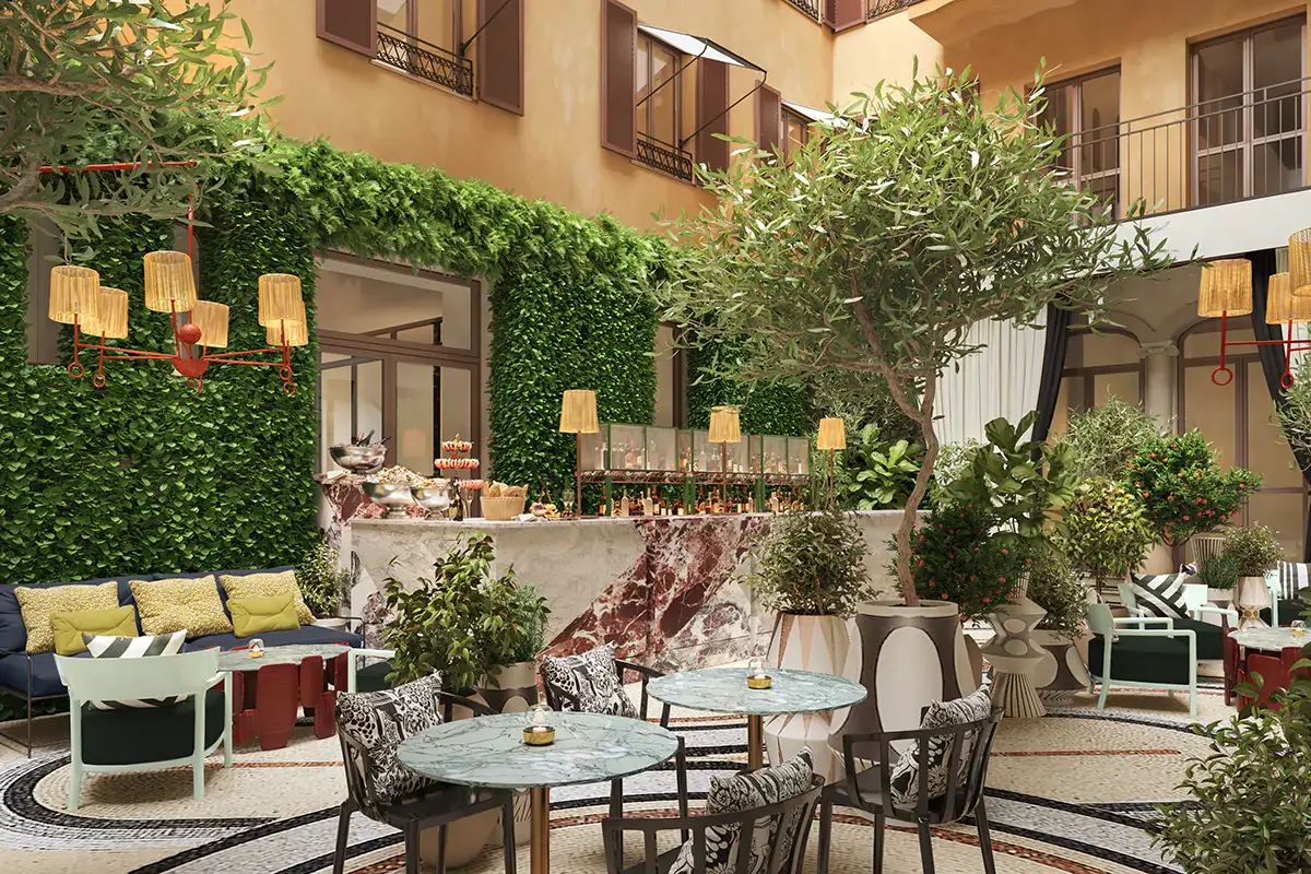 Il Giardino Clandestino all'interno del W Rome W Rome in apertura a ottobre: cinque format per altrettante esperienze gastronomiche