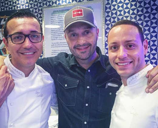 Gino Sorbillo, Joe Bastianich e Antonio Sorbillo Gino Sorbillo, Joe Bastianich e Antonio Sorbillo