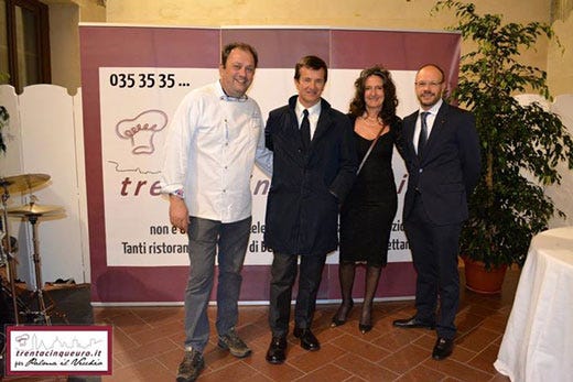 da sinistra: Chicco Coria, Giorgio Gori, Rossana Biason e Nicola Zanini