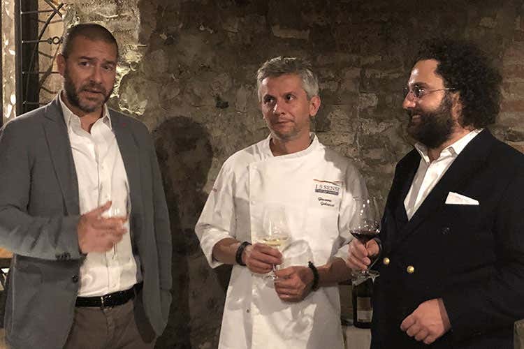 Paolo Librandi, Giacomo Galeazza e Antonio Gasparini (Giri di Vite, passa dal Tramvia la nuova linea Segno Librandi) Paolo Librandi, Giacomo Galeazza e Antonio Gasparini (Giri di Vite, passa dal Tramvia la nuova linea Segno Librandi)